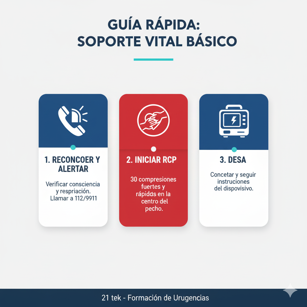 Infografía de soporte vital